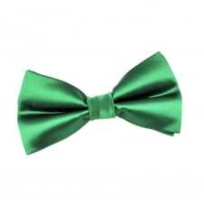 Plain Hunter Green Boys Bow Tie