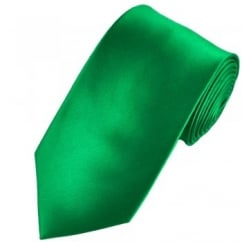 Plain Hunter Green Satin Tie