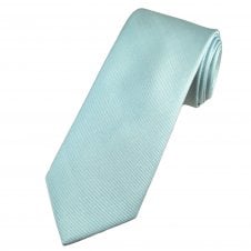 Plain Ice Blue Men's Silk Tie by Tresanti