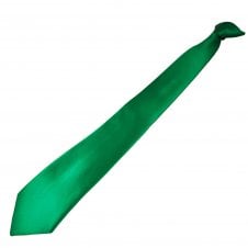 Plain Irish Emerald Green Clip On Tie