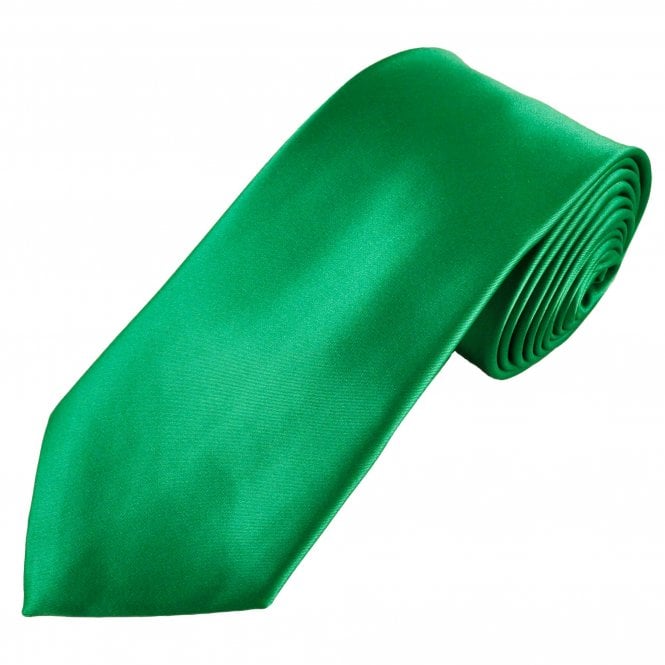 Plain Irish Emerald Green Men's Extra Long Tie