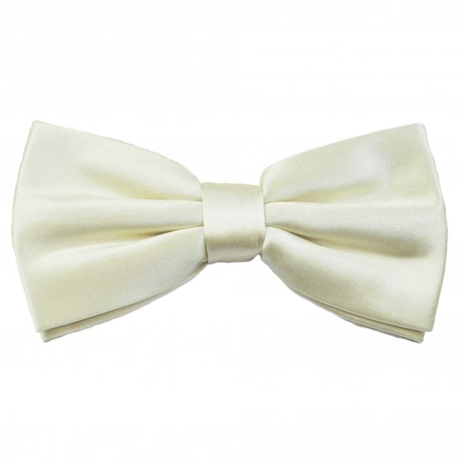 Plain Ivory Men's Bow Tie