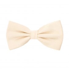 Plain Ivory Men's Silk Bow Tie by Tresanti