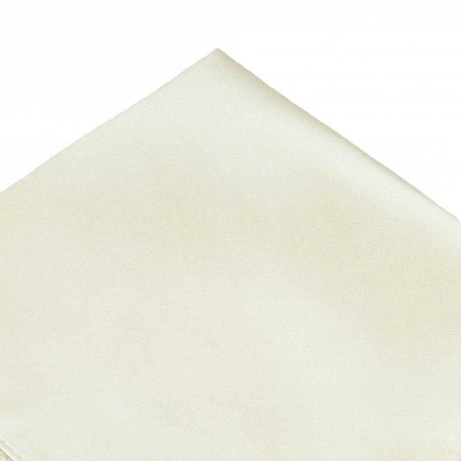 Plain Ivory Pocket Square Handkerchief