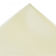 Plain Ivory Silk Pocket Square Handkerchief