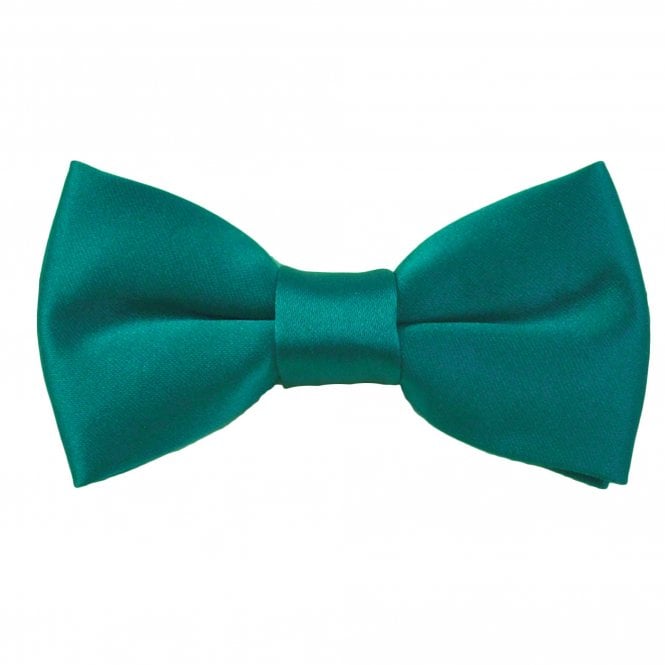 Plain Jade Green Boys Bow Tie