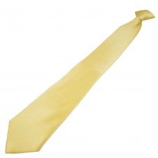 Plain Lemon Men's Clip On Tie