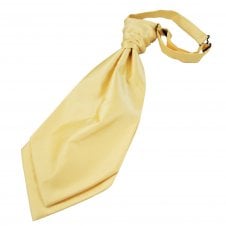 Plain Lemon Men's Scrunchie Wedding Cravat