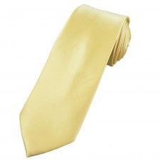 Plain Lemon Satin Tie