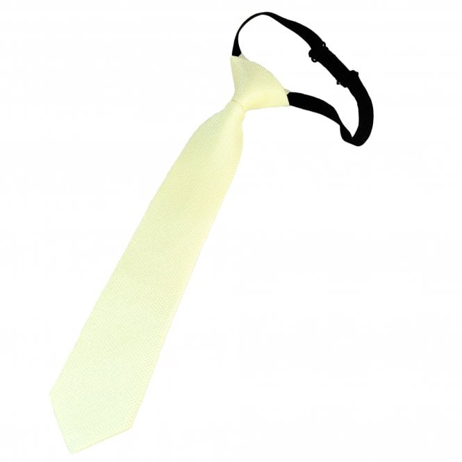 Plain Lemon Textured Boys Tie - 6 Months to 4 Years