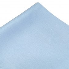 Plain Light Blue Luxury Silk Pocket Square Handkerchief