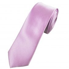 Plain Light Lilac Boys Skinny Tie