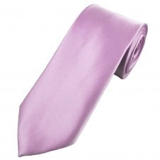 Plain Light Lilac Men's Extra Long Tie