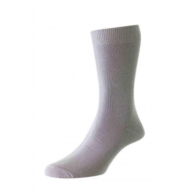 Plain Light Lilac Men's Socks by HJ Hall