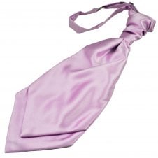Plain Light Lilac Scrunchie Wedding Cravat