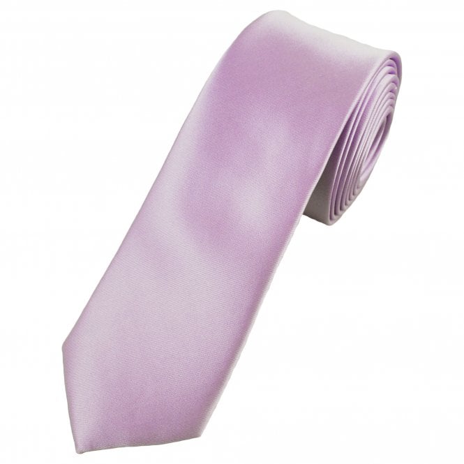Plain Lilac 6cm Skinny Tie