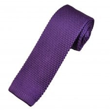 Plain Lilac Men's Knitted Tie