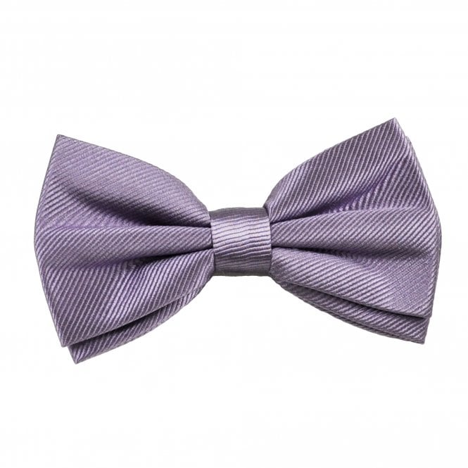 Plain Lilac Men's Silk Bow Tie