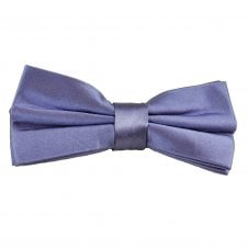 Plain Lilac Men's Silk Satin Bow Tie by Lupi Romani