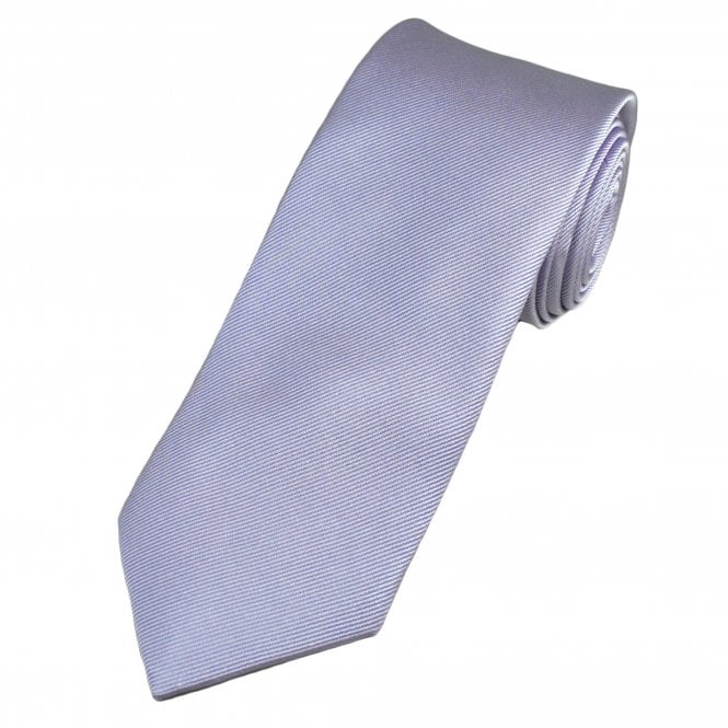 Plain Lilac Men's Silk Tie by Tresanti