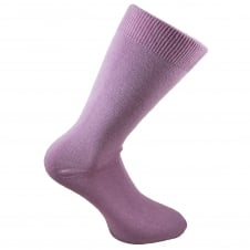 Plain Lilac Men's Socks