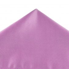 Plain Lilac Ribbed Pocket Square Handkerchief