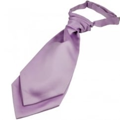 Plain Lilac Scrunchie Wedding Cravat