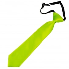 Plain Lime Green Boys Skinny Tie - 6 Months to 4 Years