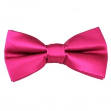 Plain Lipstick Pink Bow Tie