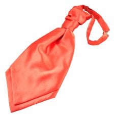 Plain Living Coral Men's Scrunchie Wedding Cravat