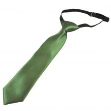 Plain Lovat Green Boys Tie - 6 Months to 4 Years