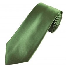 Plain Lovat Green Men's Satin Tie