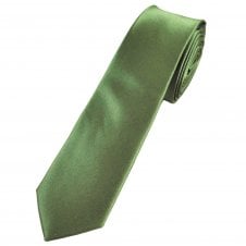 Plain Lovat Green Men's Skinny Tie
