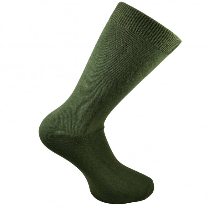 Plain Lovat Green Men's Socks