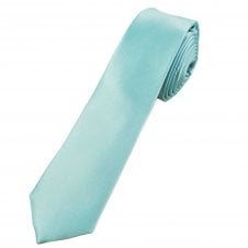 Plain Magic Mint 6cm Skinny Tie