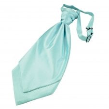 Plain Magic Mint Scrunchie Wedding Cravat