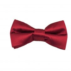Plain Maroon Boys Bow Tie