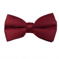 Plain Maroon Men's Bow Tie