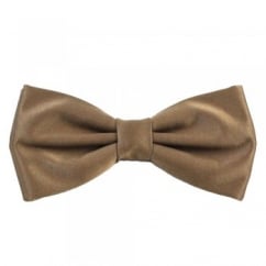 Plain Mid Brown Men's Bow Tie