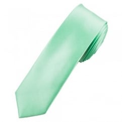 Plain Mint Skinny Tie