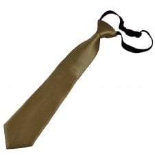 Plain Mocha Brown Boys Tie - 6 Months to 4 Years