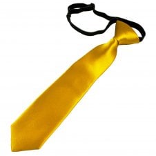 Plain Mustard Gold Boys Tie - 6 Months to 4 Years