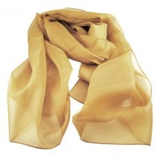 Plain Mustard Yellow Chiffon Scarf
