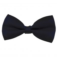 Plain Navy Blue Men's Bow Tie