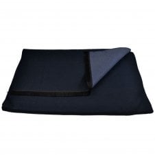 Plain Navy Blue with Black Trim Autumn Winter Luxury Soft Feel Scarf
