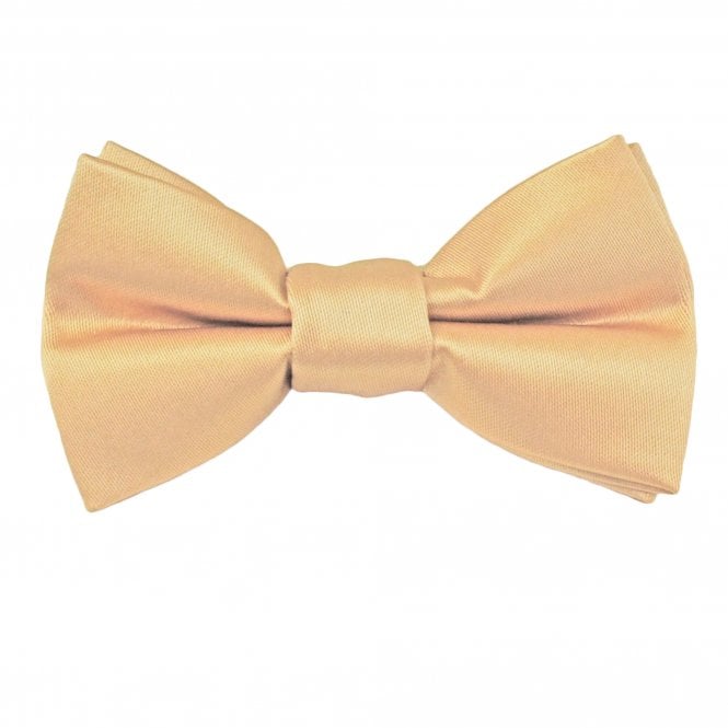Plain Old Gold Boys Bow Tie