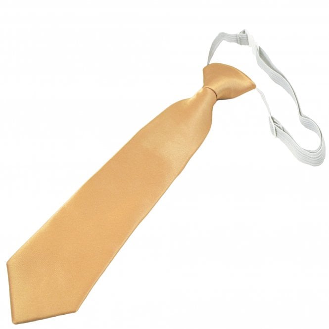 Plain Old Gold Boys Tie - 6 Months to 4 Years