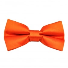 Plain Orange Boys Bow Tie