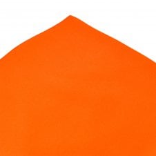Plain Orange Silk Pocket Square