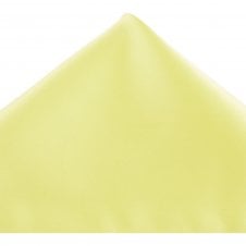Plain Pale Lemon Yellow Pocket Square Handkerchief